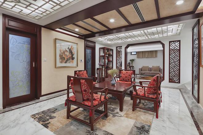 调奢华的中式装修开元ky棋牌低(图4)